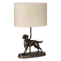 Lampe de table E27 48 cm Nature Bronze antique en...