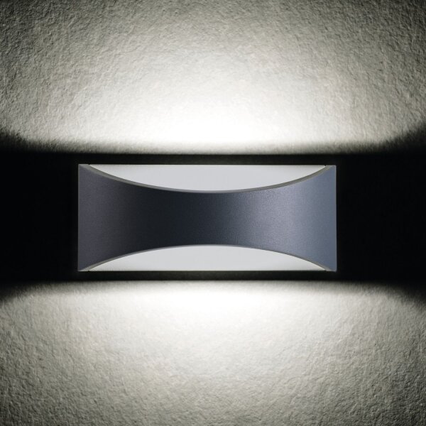 Applique murale LED Extérieur Aluminium IP54 Noir Up Down