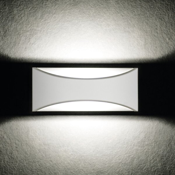 Lampe dextérieur LED Up Down Blanc IP54 Entrée aluminium