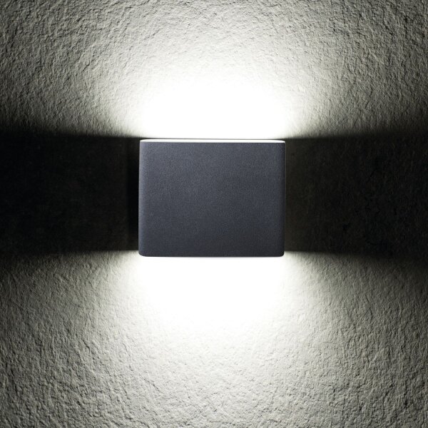 Lampe dextérieur LED Up Down Gris Aluminium IP54 Façade
