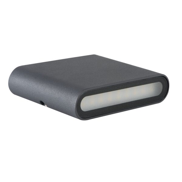 Lampe dextérieur LED Up Down Gris Aluminium IP54 Façade