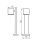 Lampe dextérieur Anthracite Aluminium 50 cm Jardin loin
