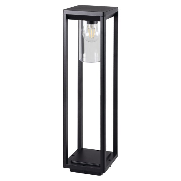 Lampe dallée jardin extérieur noir 80 cm aluminium E27