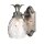 Lampe de salle de bain design IP44 d&eacute;corative verre abat-jour LED