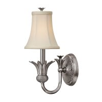 Applique rustique ANABELL 8 nickel cr&egrave;me Lampe