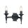 Applique murale CAMELOT 7 lampe en fer forg&eacute; noir