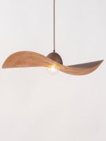 Lampe à suspendre brune cuivre E27 Moderne...