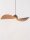 Lampe à suspendre brune cuivre E27 Moderne Abat-jour ondulé