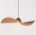 Lampe à suspendre brune cuivre E27 Moderne Abat-jour ondulé