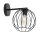 Applique Métal E27 Noir Boule Abat-jour RASHA