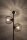 Lampadaire noir E27 163 cm métal salon
