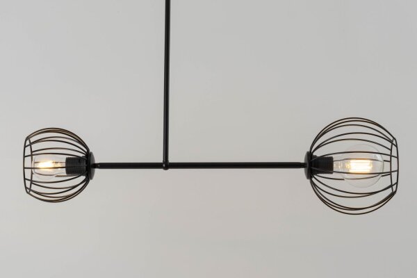 Plafonnier E27 Noir Métal Table à manger RASHA