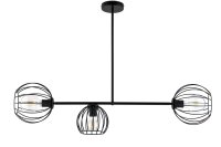 Plafonnier noir m&eacute;tal E27 design r&eacute;tro RASHA