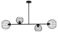 Plafonnier noir E27 m&eacute;tal r&eacute;tro design