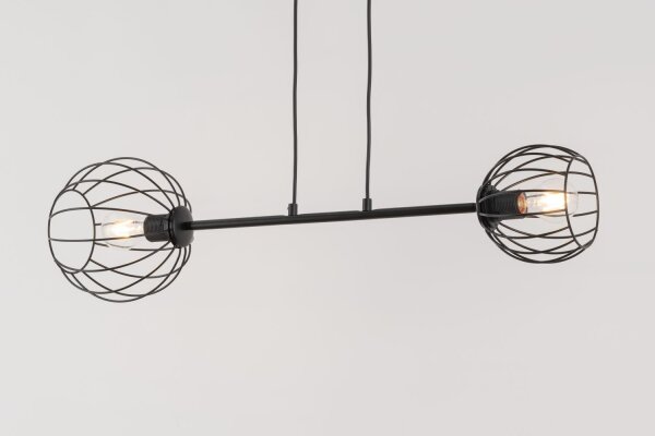 Lampe à suspendre E27 Noir Métal Table à manger Design rétro
