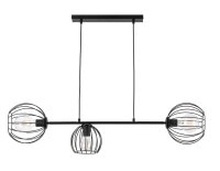 Lampe &agrave; suspendre E27 noir m&eacute;tal...