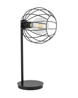 Lampe de table noire métal 48 cm E27 design...