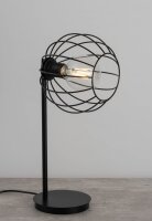 Lampe de table noire métal 48 cm E27 design...