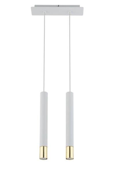 Suspension Blanc Or Métal Moderne élégant THEANO