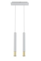 Suspension Blanc Or M&eacute;tal Moderne...