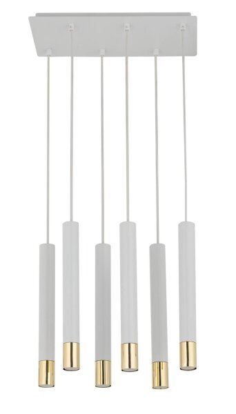 Lampe à suspendre métal blanc or Moderne élégant THEANO