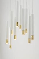 Suspension Blanc Or Moderne Métal grand 10...