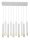 Suspension Blanc Or Moderne Métal grand 10 suspensions