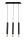 Lampe à suspendre Noir Or Métal Moderne 3 flammes