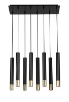 Suspension Noir Or Grand M&eacute;tal Moderne THEANO