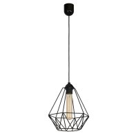 Lampe &agrave; suspendre avec abat-jour M&eacute;tal noir...