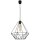 Suspension R&eacute;tro M&eacute;tal Noir G&eacute;om&eacute;trique &Oslash;35cm