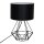 Lampe de table tissu m&eacute;tal 44 cm interrupteur &agrave; fil MERLE