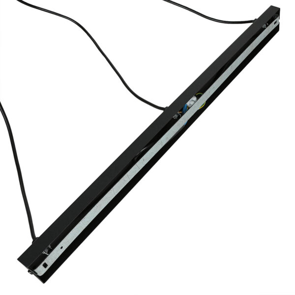 Lampe à suspendre métal noir géométrique rétro table à manger