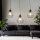 Lampe à suspendre métal noir géométrique rétro table à manger