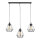 Lampe à suspendre métal noir géométrique rétro table à manger