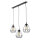 Lampe à suspendre métal noir géométrique rétro table à manger