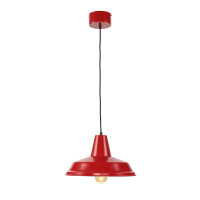 Lampe à suspendre Rouge Métal Vintage Mid...