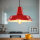 Lampe à suspendre Rouge Métal Vintage Mid Century Design