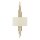 Applique PALINA cr&egrave;me or L:30cm 2-flmg Lampe