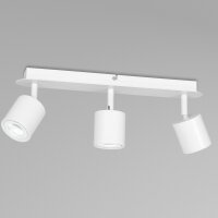 Spot de plafond blanc 3-flamme GU10 orientable