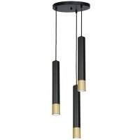 Lampe &agrave; suspendre Noir Or Table de salle &agrave;...