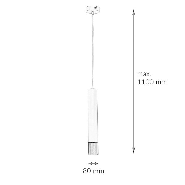 Suspension métal ronde Moderne Ø8cm LIADAN