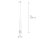 Suspension métal ronde Moderne Ø8cm LIADAN