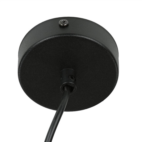 Lampe à suspendre Métal Cylindre Noir Or Moderne GU10