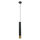 Lampe à suspendre Métal Cylindre Noir Or Moderne GU10