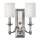 Applique murale LUANA en nickel L:39cm 2-flmg Lampe