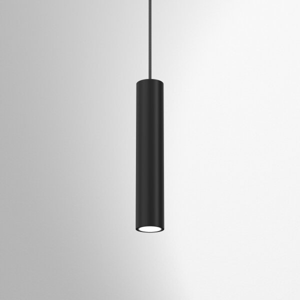 Suspension Noir Métal Cylindre GU10 étroit