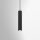 Suspension Noir Métal Cylindre GU10 étroit