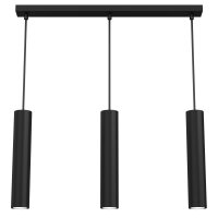 Lampe à suspendre métal noir Moderne 3...