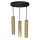 Lampe à suspendre Moderne laiton noir GU10 3-flamme